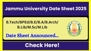 Jammu University Date Sheet 2025 Announced @ coeju.com Details Here