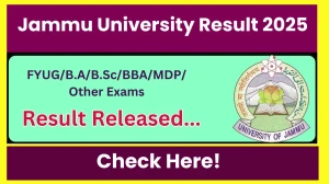 Jammu University Result 2025 Released at coeju.com Direct Link to Download 1st, 3rd, 4th, 5th, 6th Semester Result