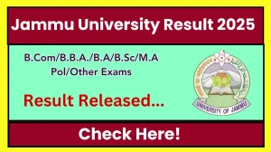 Jammu University Result 2025 Released at coeju.com Direct Link to Download 3rd, 6th Semester Result Jammu University Result 2025 Released at coeju.com Direct Link to Download 3rd, 6th Semester Result