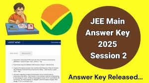 JEE Main Answer Key 2025 Session 2 Out Check JEE Main Answer Key 2025 Session 2 Official Solution Key at jeemain.nta.nic.in