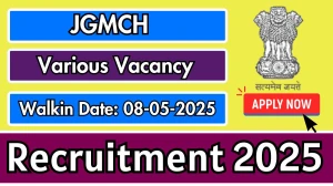 JGMCH Senior Resident Recruitment 2025 – Walk in for 14 Posts
