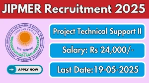 JIPMER Project technical support II Recruitment 2025 - Apply Offline JIPMER Project technical support II Recruitment 2025 - Apply Offline