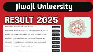 Jiwaji University Result 2025 Released at univindia.com Direct Link to Download ODD Semester Result