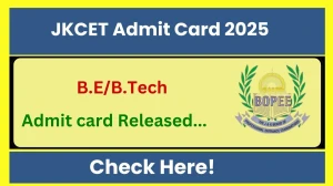 JKCET Admit Card 2025 Released Download Online @ jkbopee.gov.in Check JKCET Date JKCET Admit Card 2025 Released Download Online @ jkbopee.gov.in Check JKCET Date