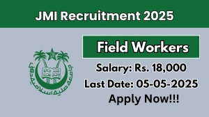JMI Field Worker Recruitment 2025 - Apply Offline for 01 Posts Before May 05