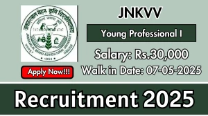 JNKVV Young Professional I Recruitment 2025 – Walk in