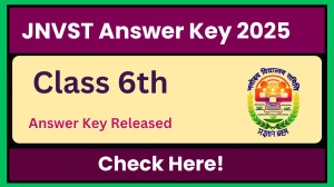 JNVST Class 6 Answer Key 2025 Released Check JNVST Class 6 Official Solution Key at navodaya.gov.in