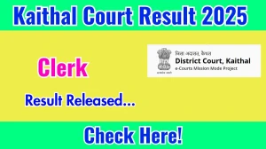 Kaithal Court Clerk Result 2025 Out at kaithal.dcourts.gov.in, Direct Link to Download Result PDF Here