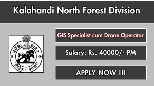 Odisha Forest Department GIS Specialist cum Drone Operator Recruitment 2025 – Walk in for 01 Posts Odisha Forest Department GIS Specialist cum Drone Operator Recruitment 2025 – Walk in for 01 Posts