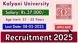 Kalyani University Research Assistant Recruitment 2025 - Apply Offline for 1 Posts
