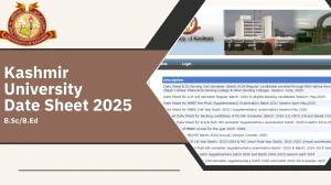 Kashmir University Date Sheet 2025 Announced @ kashmiruniversity.net Details Here Kashmir University Date Sheet 2025 Announced @ kashmiruniversity.net Details Here