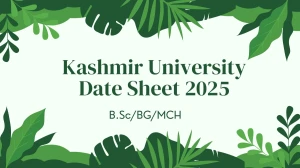Kashmir University Date Sheet 2025 Announced @ kashmiruniversity.net Details Here