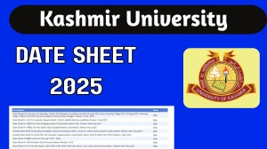 Kashmir University Date Sheet 2025 Out @ egov.uok.edu.in Details Here