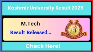 Kashmir University Result 2025 Released at uok.edu.in Direct Link to Download 1st, 2nd Semester Result