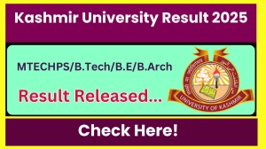 Kashmir University Result 2025 Released at uok.edu.in Direct Link to Download 2nd, 4th, 6th, 9th, 10th Semester Result