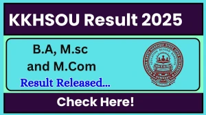 KKHSOU Result 2025 Released at kkhsou.ac.in Direct Link to Download 2nd Semester Result
