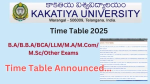 KU Time Table 2025 Announced @ kakatiya.ac.in Details Here KU Time Table 2025 Announced @ kakatiya.ac.in Details Here