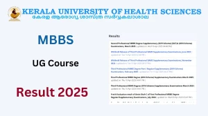 KUHS Result 2025 Released at kuhs.ac.in Direct Link to Download UG Course Result KUHS Result 2025 Released at kuhs.ac.in Direct Link to Download UG Course Result
