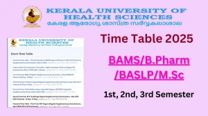 KUHS Time Table 2025 Announced @ kuhs.ac.in Details Here KUHS Time Table 2025 Announced @ kuhs.ac.in Details Here