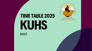 KUHS Time Table 2025 Announced @ kuhs.ac.in Details Here