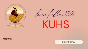 KUHS Time Table 2025 Announced @ kuhs.ac.in Details Here KUHS Time Table 2025 Announced @ kuhs.ac.in Details Here