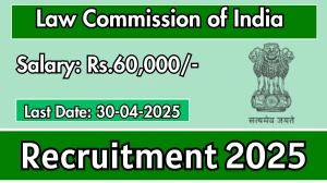 Law Commission of India Legal Consultant Recruitment 2025 - Apply Offline for 6 Posts Before April 30