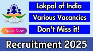 Lokpal of India Recruitment 2025 - Apply Offline for 9 Personal Assistant, Court Steno and More Posts