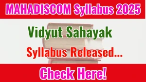 MAHADISCOM Vidyut Sahayak Syllabus 2025 Out Direct Link to Download Syllabus PDF here