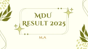 MDU Result 2025 Released at mdu.ac.in Direct Link to Download 1st, 3rd Semester Result MDU Result 2025 Released at mdu.ac.in Direct Link to Download 1st, 3rd Semester Result