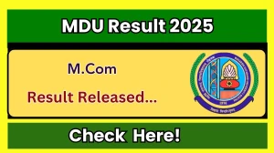 MDU Result 2025 Released at mdurtk.in Direct Link to Download 1st, 3rd, 5th, 7th, 9th, 10th Semester Result MDU Result 2025 Released at mdurtk.in Direct Link to Download 1st, 3rd, 5th, 7th, 9th, 10th Semester Result