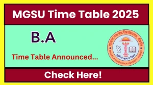 MGSU Time Table 2025 Announced @ mgsubikaner.ac.in Details Here