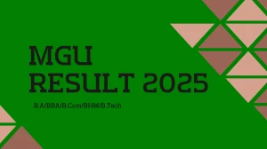 MGU Result 2025 Released at mgu.ac.in Direct Link to Download 4th, 5th Semester Result