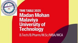 MMMUT Time Table 2025 Announced @ mmmut.ac.in Details Here MMMUT Time Table 2025 Announced @ mmmut.ac.in Details Here