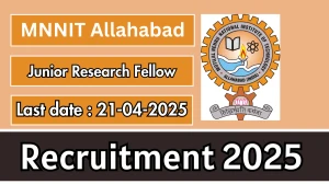 MNNIT Allahabad Junior Research Fellow Recruitment 2025 - Apply Offline for 01 Posts Before April 21