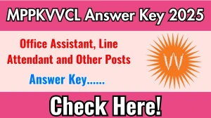 MPPKVVCL Answer Key 2025 Released at mpwz.co.in