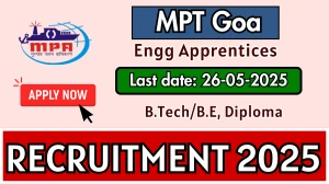 MPT Goa Engineering Apprentices Recruitment 2025 - Apply Online for 59 Posts