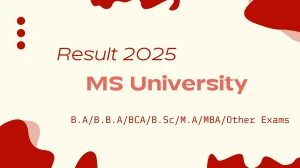 MS University Result 2025 Released at msuniv.ac.in Direct Link to Download UG and PG Courses Result MS University Result 2025 Released at msuniv.ac.in Direct Link to Download UG and PG Courses Result