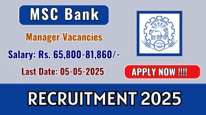 MSC Bank Recruitment 2025 - Apply Offline for 07 Manager, Assistant Manager and More Posts Before May 05 MSC Bank Recruitment 2025 - Apply Offline for 07 Manager, Assistant Manager and More Posts Before May 05