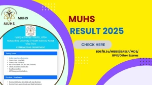 MUHS Result 2025 Released at muhs.ac.in Direct Link to Download UG and PG Winter 2025 Result