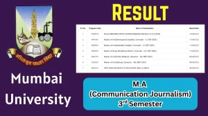 Mumbai University Result 2025 Declared at mu.ac.in Direct Link to Download PG Course Result