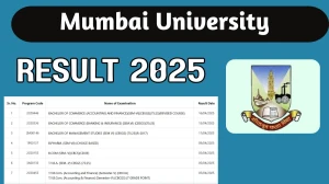 Mumbai University Result 2025 Out at mu.ac.in Direct Link to Download 4th and 6th Semester Result