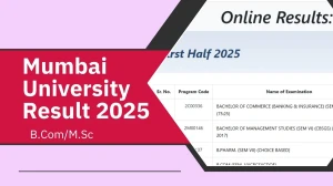 Mumbai University Result 2025 Released at mu.ac.in Direct Link to Download 3rd, 6th Semester Result Mumbai University Result 2025 Released at mu.ac.in Direct Link to Download 3rd, 6th Semester Result