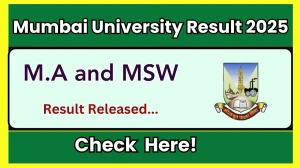 Mumbai University Result 2025 Released at mu.ac.in Direct Link to Download ODD Semester Result