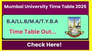 Mumbai University Time Table 2025 Announced @ mu.ac.in Details Here Mumbai University Time Table 2025 Announced @ mu.ac.in Details Here