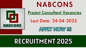 NABCONS Recruitment 2025 - Apply Online for 02 Project Consultant, Associate Project Consultant Posts Before April 24 NABCONS Recruitment 2025 - Apply Online for 02 Project Consultant, Associate Project Consultant Posts Before April 24