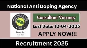 National Anti Doping Agency Consultant Recruitment 2025 - Apply Online for 01 Posts