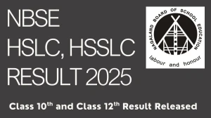 NBSE HSLC, HSSLC Result 2025 Out For 10th and 12th Class Result at nbsenl.edu.in How to check Results Here