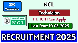 Northern Coalfields NCL Technician Recruitment 2025 - Apply Online for 200 Posts
