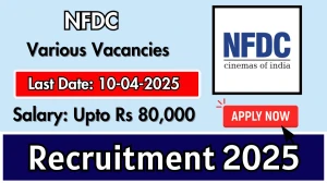 NFDC Various Recruitment 2025 - Apply Offline for 11 Assistant Manager, Festival Coordinator and Other Posts