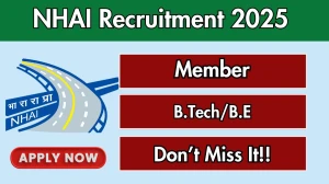 NHAI Member Recruitment 2025 - Apply Offline